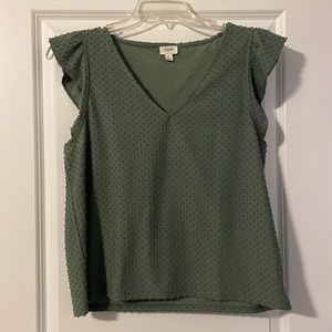 J Crew Ruffle Shirt